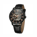 Roman Number Skeleton Dial Mechanical Watch