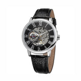 Roman Number Skeleton Dial Mechanical Watch