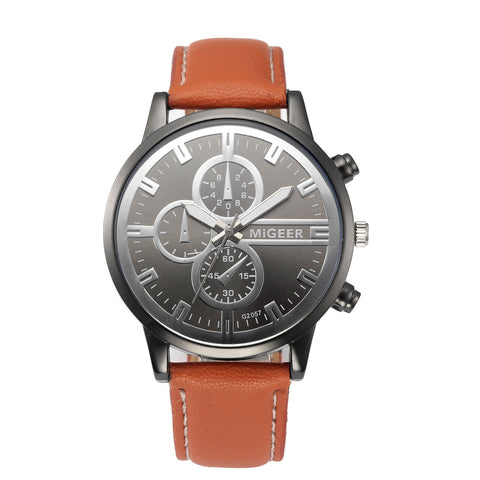 Retro Design Leather Band Watch