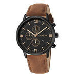 Synthetic Leather Brown Watch