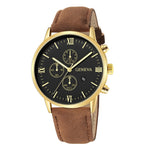 Synthetic Leather Brown Watch